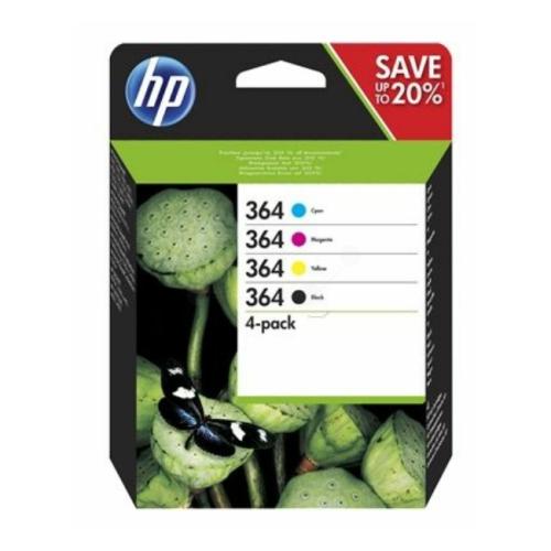 HP Cartucho de tinta preto / ciano / magenta / amarelo (N9J73AE / 364) (multipack)