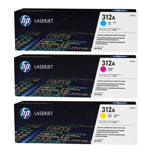 HP Cartucho de toner ciano / magenta / amarelo (CF440AM / 312A) (multipack)