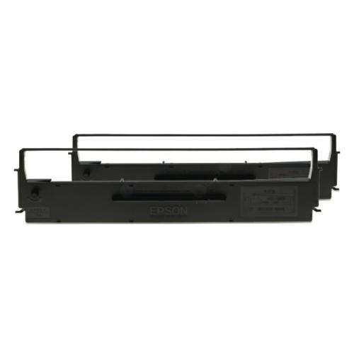 Epson Fita de tinta preto (C13S015614 / S015614) (Pack Duplo)