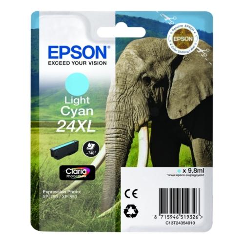 Epson Cartucho de tinta foto ciano (C13T24354012 / 24XL) (elevada capacidade)