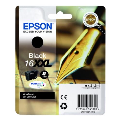 Epson Cartucho de tinta preto (C13T16814012 / 16XXL) (elevada capacidade)