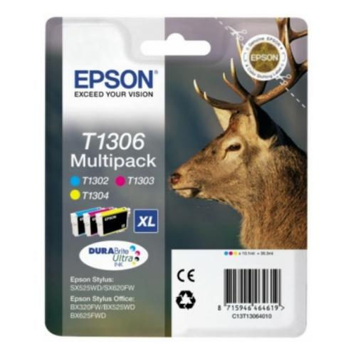 Epson Cartucho de tinta ciano / magenta / amarelo (C13T13064012 / T1306) (multipack)
