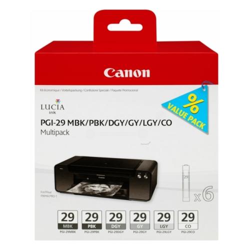 Canon Cartucho de tinta photoblack/blackmatte/gray/photogray/darkgray/optimizer (4868B018 / PGI29) (multipack)