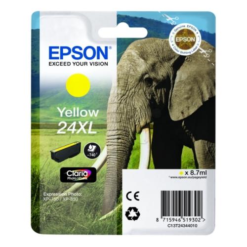 Epson Cartucho de tinta amarelo (C13T24344012 / 24XL) (elevada capacidade)