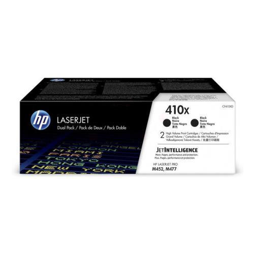 HP Cartucho de toner preto (CF410XD / 410X) (Pack Duplo, elevada capacidade)