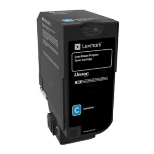 Lexmark Cartucho de toner ciano (74C2HCE / 074C2HCE) (Retorno)