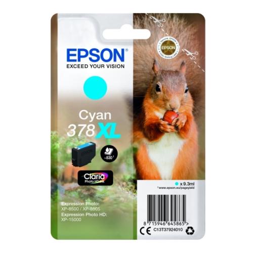 Epson Cartucho de tinta ciano (C13T37924010 / 378XL) (elevada capacidade)