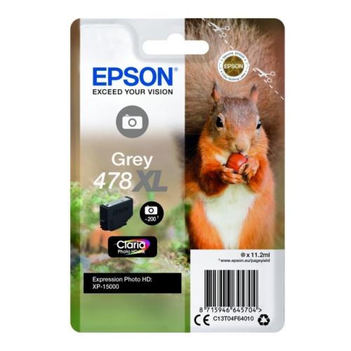 Epson Cartucho de tinta cinzento (C13T04F64010 / 478XL) (elevada capacidade)