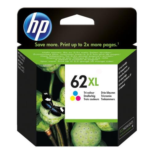 HP Cartucho de tinta cor (C2P07AE#301 / 62XL) (elevada capacidade)