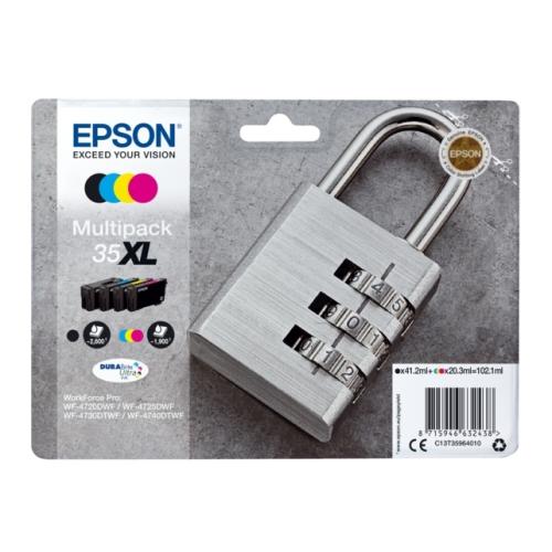 Epson Cartucho de tinta preto / ciano / magenta / amarelo (C13T35964010 / 35XL) (multipack, elevada capacidade)