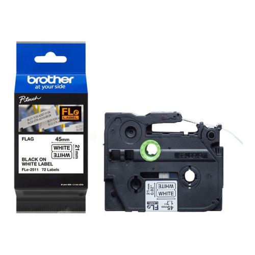 Brother Fita de rotulagem preto / branco (FLE2511)