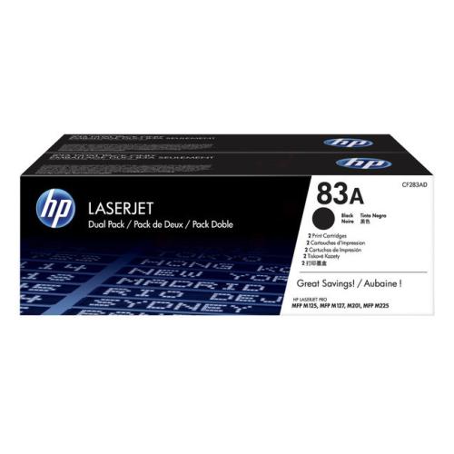 HP Cartucho de toner preto (CF283AD / 83A) (Pack Duplo)