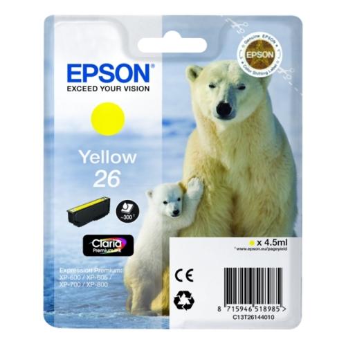 Epson Cartucho de tinta amarelo (C13T26144012 / 26)