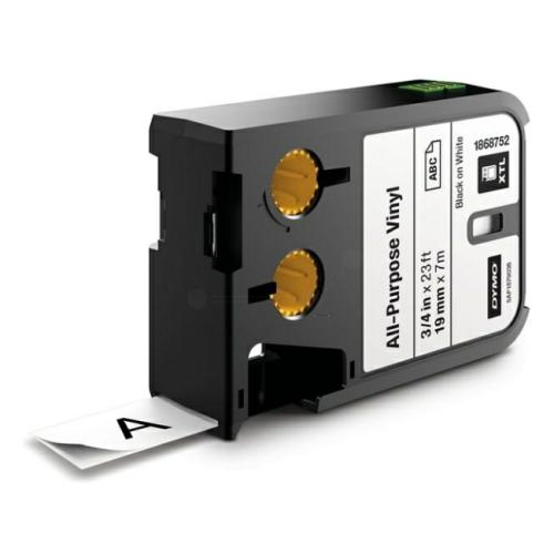 Dymo Etiqueta preto / branco (1868752), 19mm