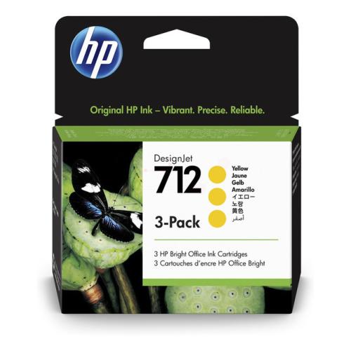 HP Cartucho de tinta amarelo (3ED79A / 712) (multipack)