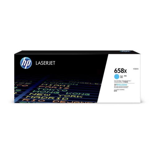 HP Cartucho de toner ciano (W2001X / 658X) (elevada capacidade)