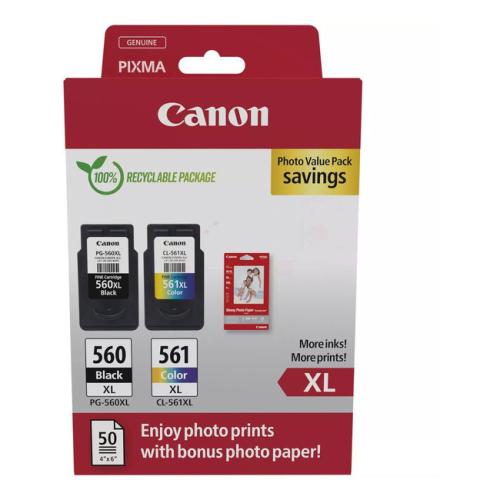 Canon Tinteiro / papel fotográfico preto / cor (3712C008 / PG560XL+CL561XL) (Pack Duplo, multipack)