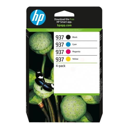 HP Cartucho de tinta preto / ciano / magenta / amarelo (6C400NE / 937) (multipack)