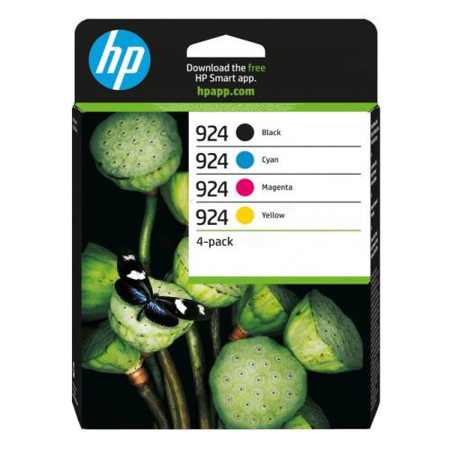HP Cartucho de tinta preto / ciano / magenta / amarelo (6C3Z1NE / 924) (multipack)