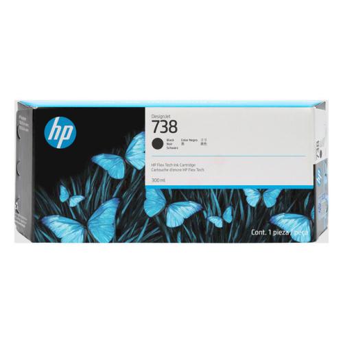 HP Cartucho de tinta preto (498N8A / 738)