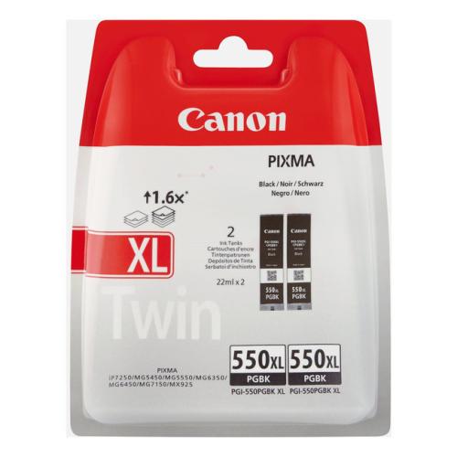 Canon Cartucho de tinta preto (6431B010 / PGI550PGBKXL) (Pack Duplo, elevada capacidade)