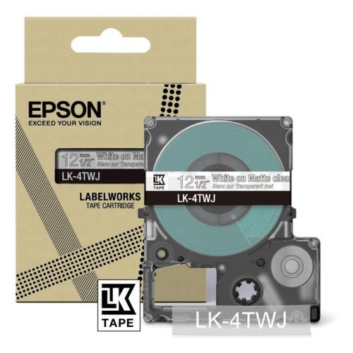 Epson Etiqueta transparente / branco (C53S672068 / LK4TWJ)