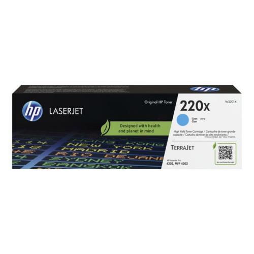 HP Cartucho de toner ciano (W2201X / 220X) (elevada capacidade)