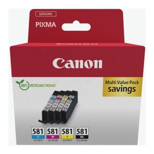 Canon Cartucho de tinta preto / ciano / magenta / amarelo (2103C007 / CLI581) (multipack)