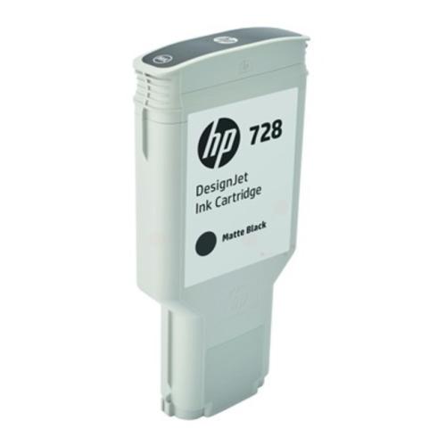 HP Cartucho de tinta preto mate (3WX25A / 728)