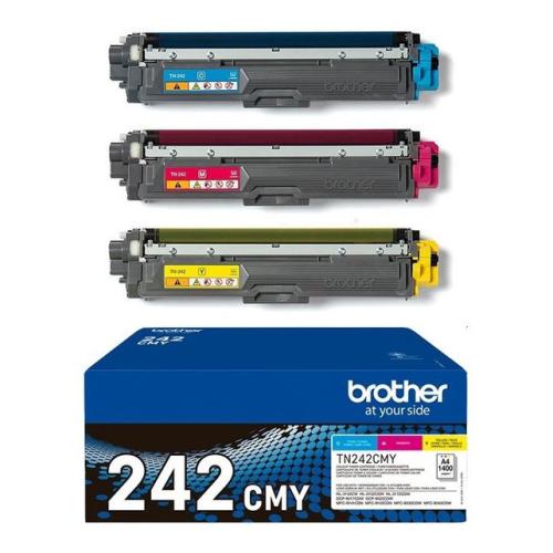 Brother Cartucho de toner ciano / magenta / amarelo (TN242CMY) (multipack)