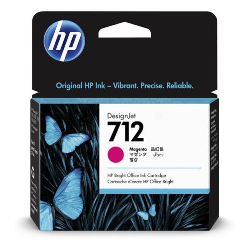 HP Cartucho de tinta magenta (3ED68A / 712)
