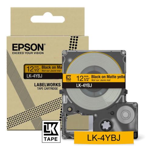 Epson Etiqueta preto / amarelo (C53S672074 / LK4YBJ)