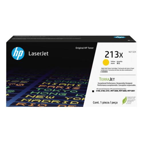 HP Cartucho de toner amarelo (W2132X / 213X) (elevada capacidade)