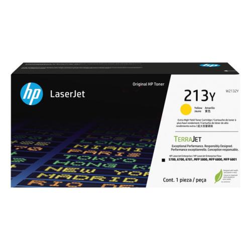 HP Cartucho de toner amarelo (W2132Y / 213Y) (elevada capacidade)