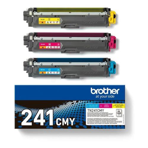 Brother Cartucho de toner ciano / magenta / amarelo (TN241CMY) (multipack)