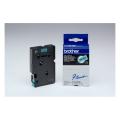 Brother Fita de rotulagem preto / verde (TC701), 12mm, laminated