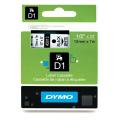 Dymo Etiqueta preto / branco (45013 / S0720530), 12mm, laminated