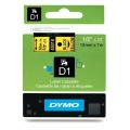 Dymo Etiqueta preto / amarelo (45018 / S0720580), 12mm, laminated