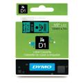 Dymo Etiqueta preto / verde (45019 / S0720590), 12mm, laminated