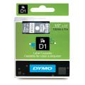 Dymo Etiqueta branco / transparente (45020 / S0720600), 12mm, laminated