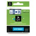 Dymo Etiqueta azul / branco (45014 / S0720540), 12mm, laminated