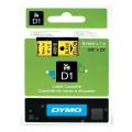 Dymo Etiqueta preto / amarelo (40918 / S0720730), 9mm, laminated