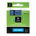 Dymo Etiqueta preto / azul (40916 / S0720710), 9mm, laminated