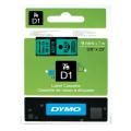 Dymo Etiqueta preto / verde (40919 / S0720740), 9mm, laminated