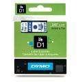 Dymo Etiqueta azul / branco (40914 / S0720690), 9mm, laminated