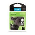 Dymo Fita de nylon flexível D1 preto / branco (16958 / S0718050), 19mm, flexible laminated
