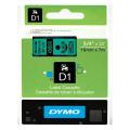 Dymo Etiqueta preto / verde (45809 / S0720890), 19mm, laminated