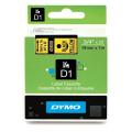 Dymo Etiqueta preto / amarelo (45808 / S0720880), 19mm, laminated