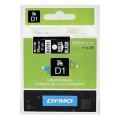 Dymo Etiqueta branco / preto (53721 / S0721010), 24mm, laminated