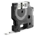 Dymo Banda de vinil preto / branco (18443 / S0718580), 9mm, laminated